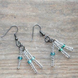 Icey Dangle Earrings - Handmade